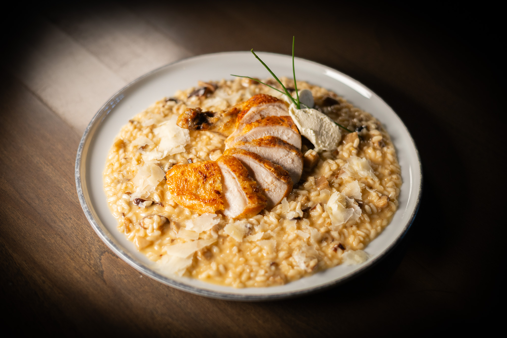 Krémové houbové risotto