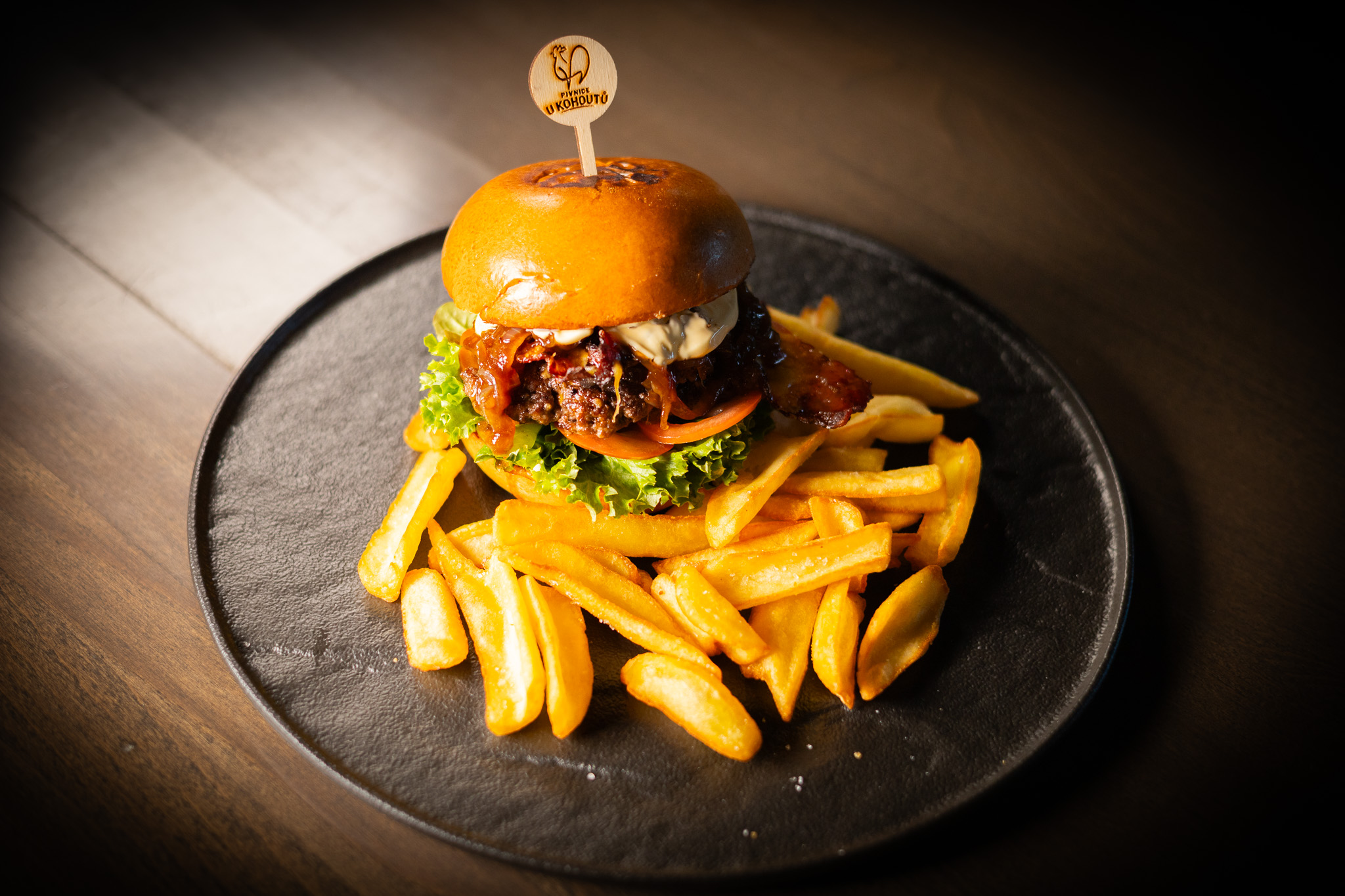 Double beef smash burger